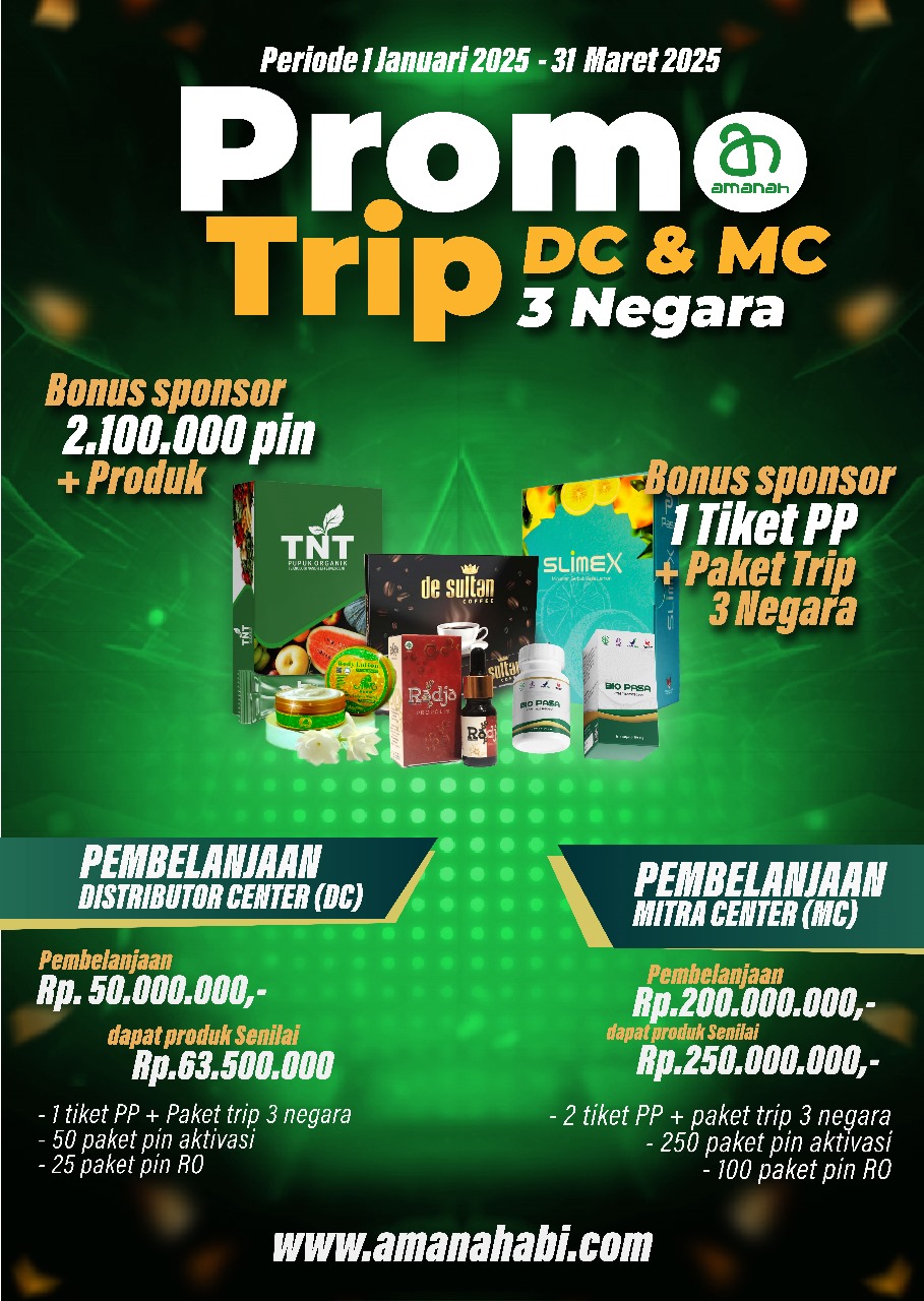 Promo Trip 3 Negara DC  MC